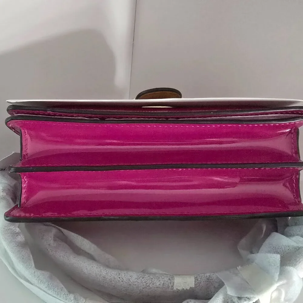 SOLD- Coach Tabby 20 in Signature Patent Leather Magenta - Picture 5 of 8